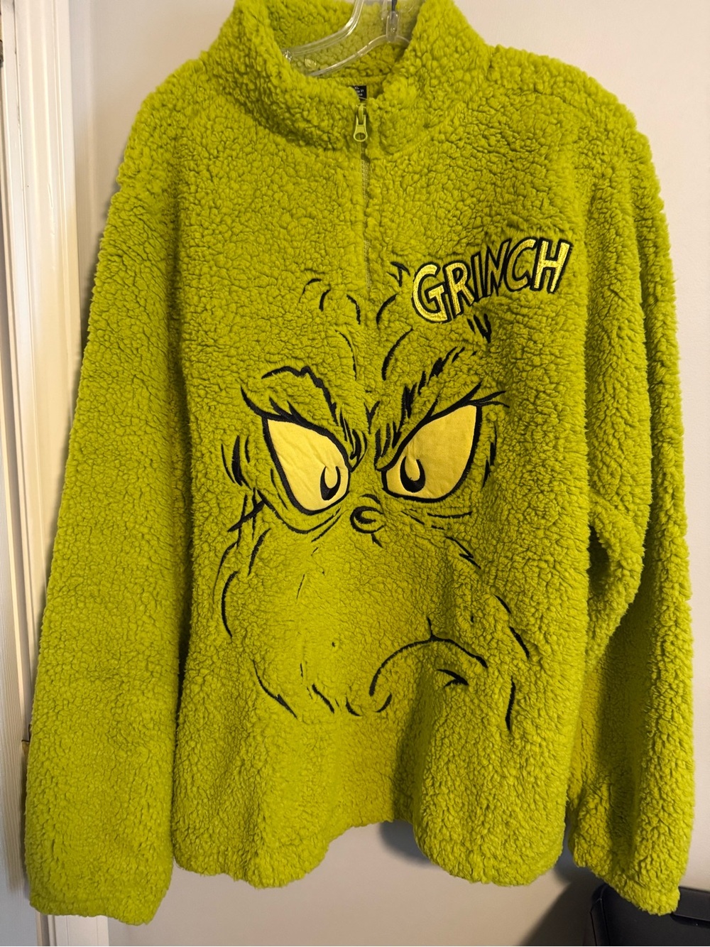 Grinch Cozy Fleece Half-Zip Pullover